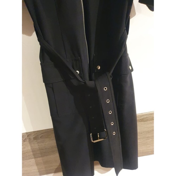 NWOT Michael Kors Olive Green Zip Up Shirt Dress, Size Small - Picture 5 of 6